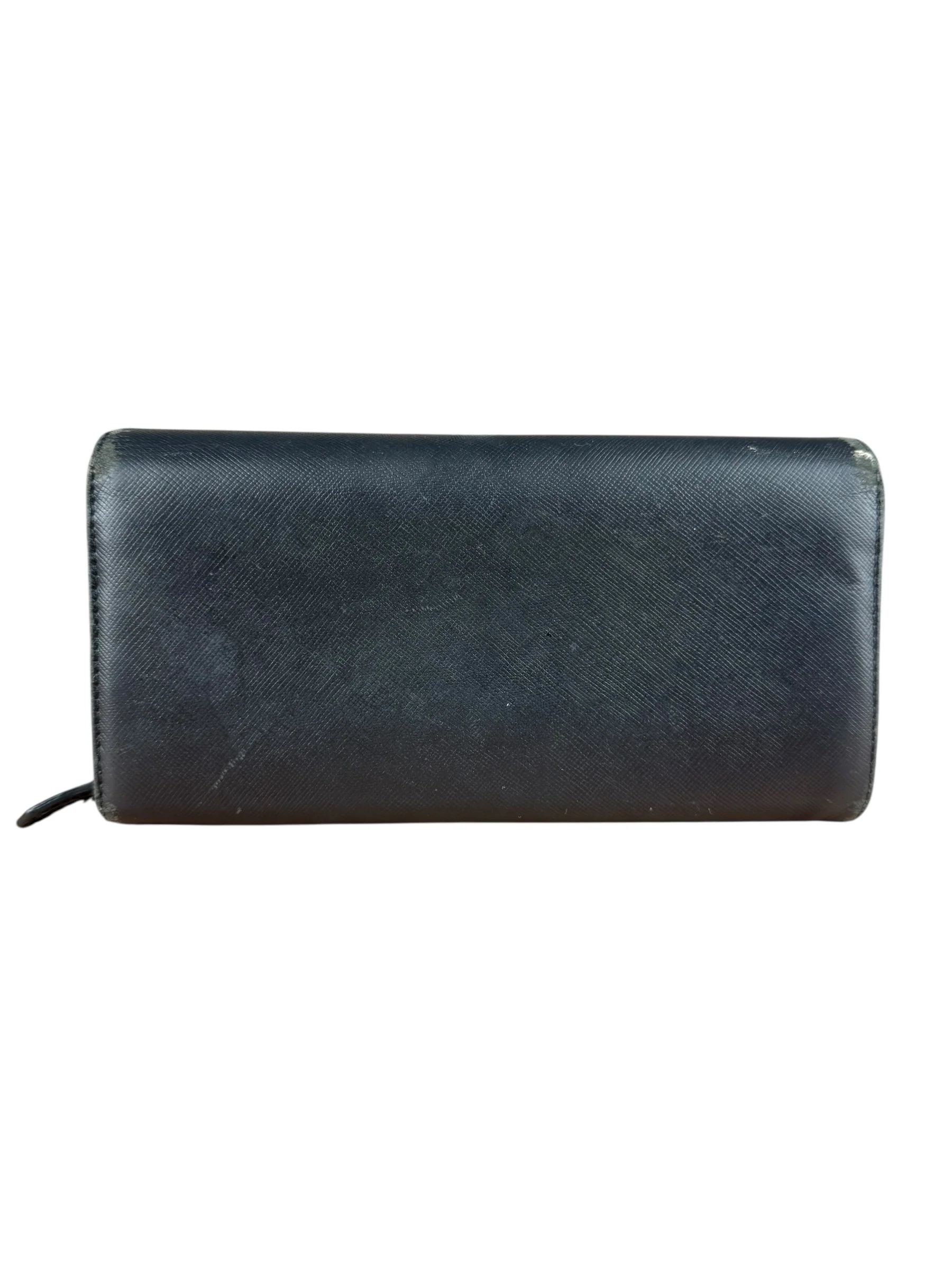 Vivienne Westwood Black Leather Emblem Long Wallet - Image 3
