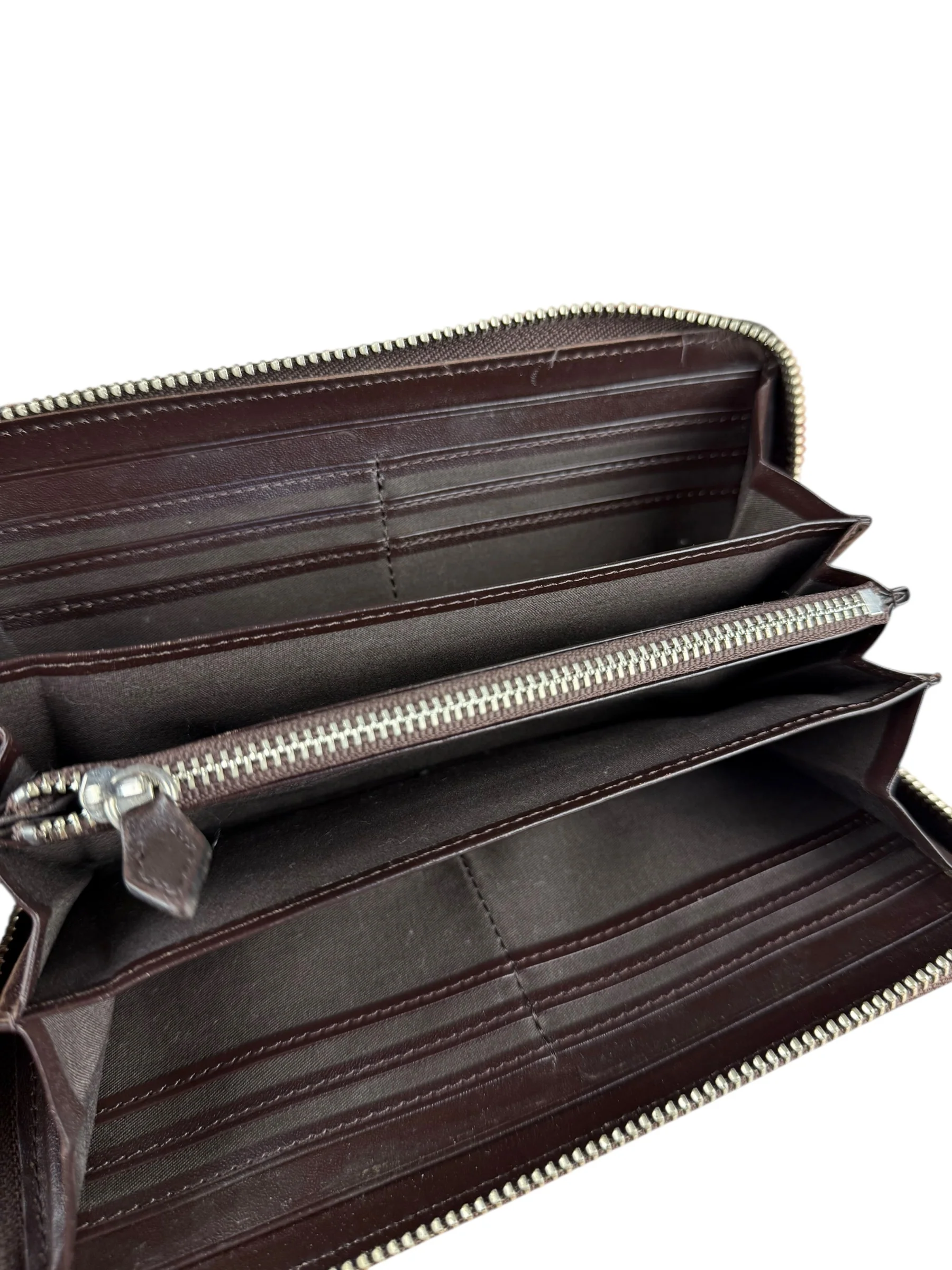 Vivienne Westwood Brown Leather Logo Zippy Wallet - Image 12