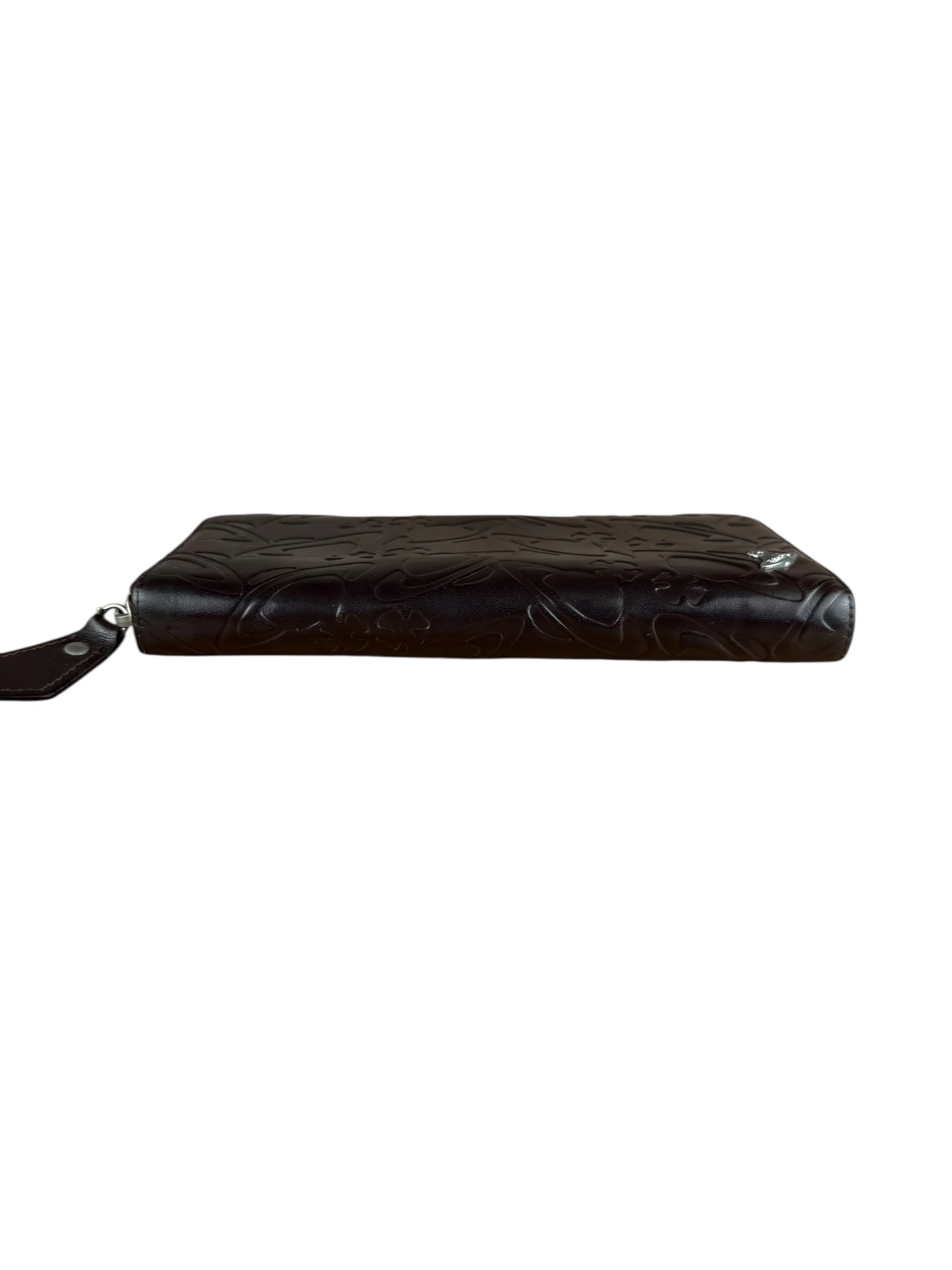 Vivienne Westwood Brown Leather Logo Zippy Wallet - Image 4