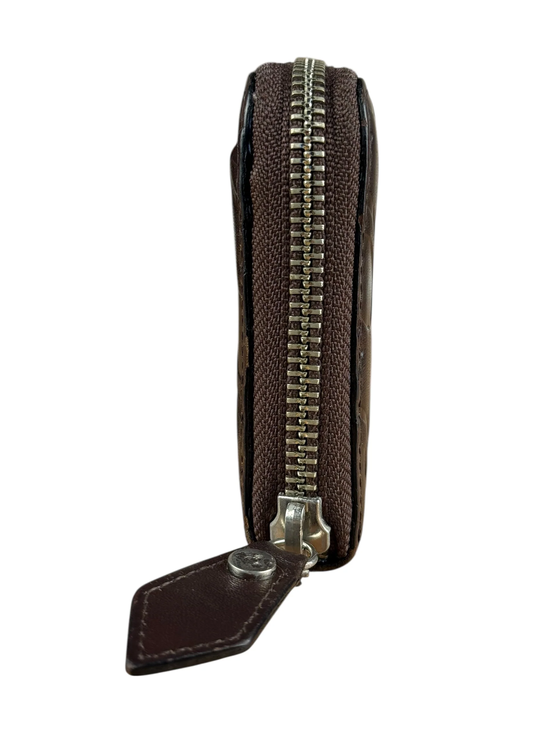 Vivienne Westwood Brown Leather Logo Zippy Wallet - Image 8