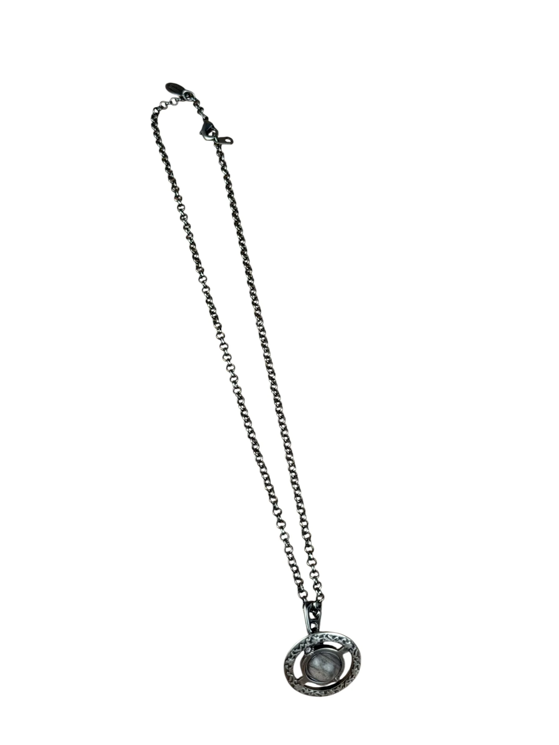 Vivienne Westwood Gunmetal 3D Orb Necklace - Image 5