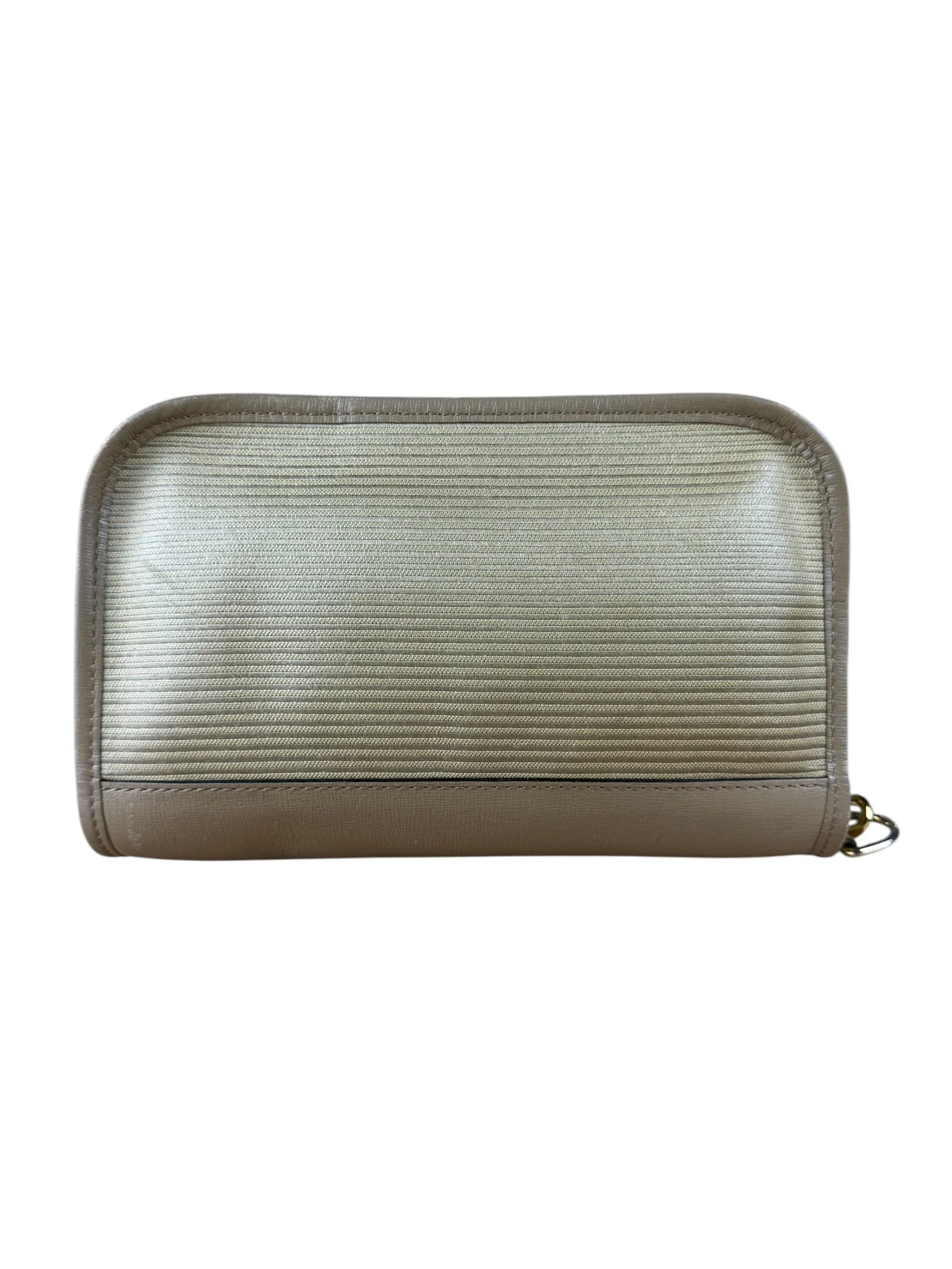 YSL Vintage Grey Leather Travel Pouch - Image 3