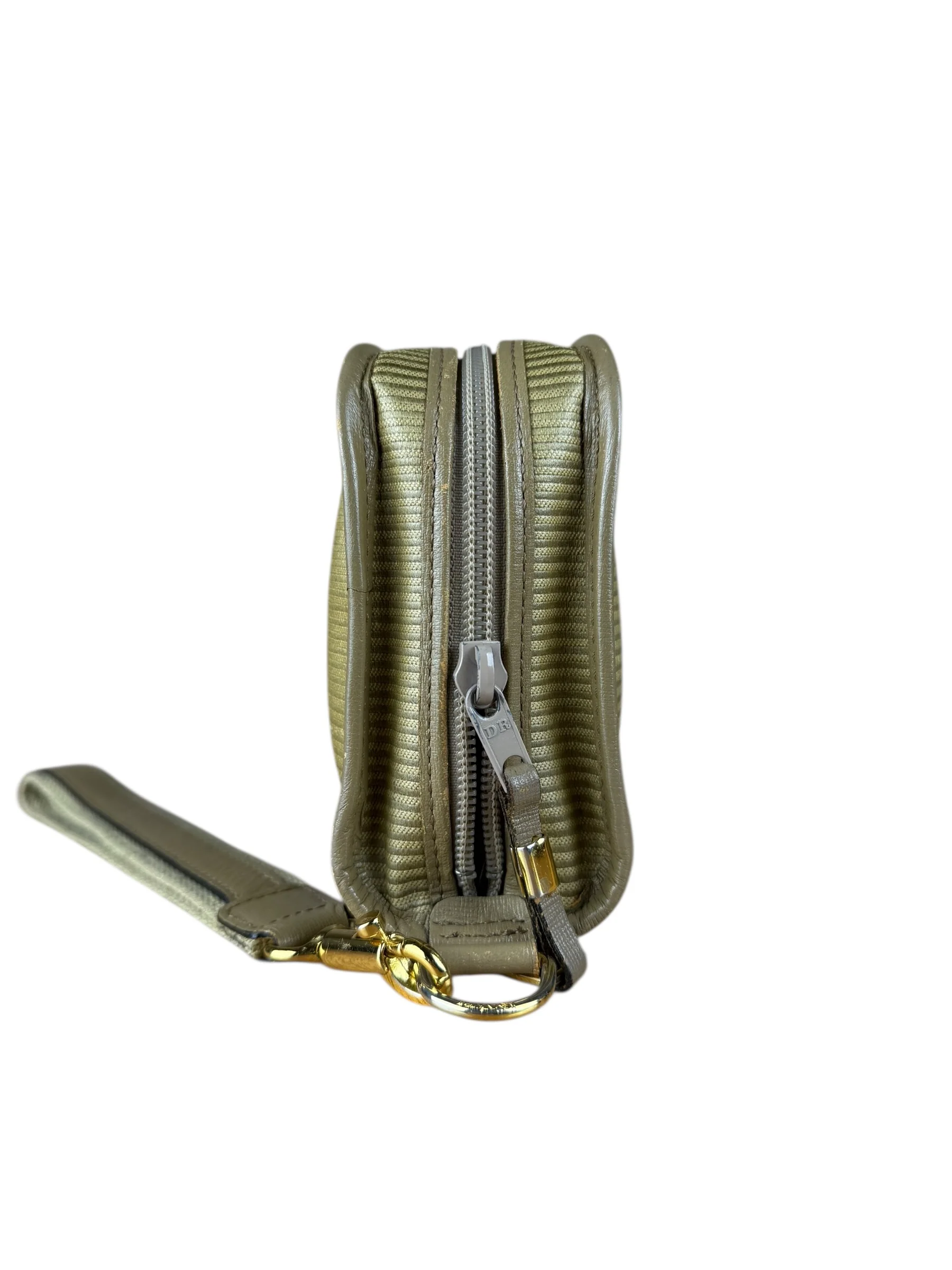 YSL Vintage Grey Leather Travel Pouch - Image 7