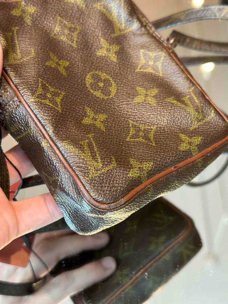 80s Louis Vuitton Mini Danube Monogram Crossbody - Image 7