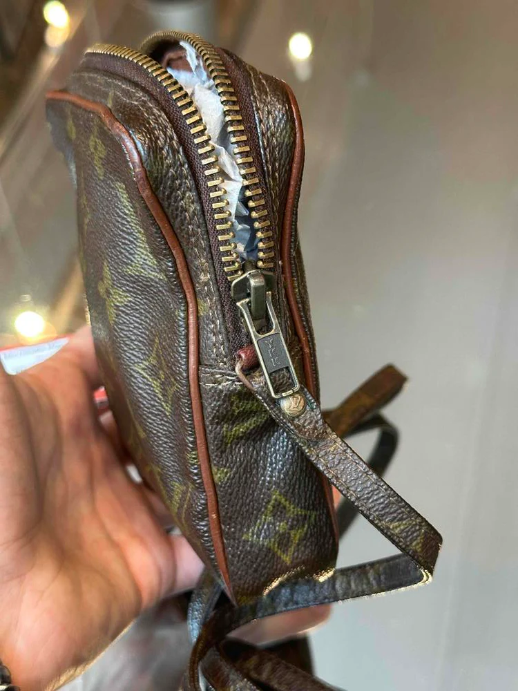 80s Louis Vuitton Mini Danube Monogram Crossbody - Image 8