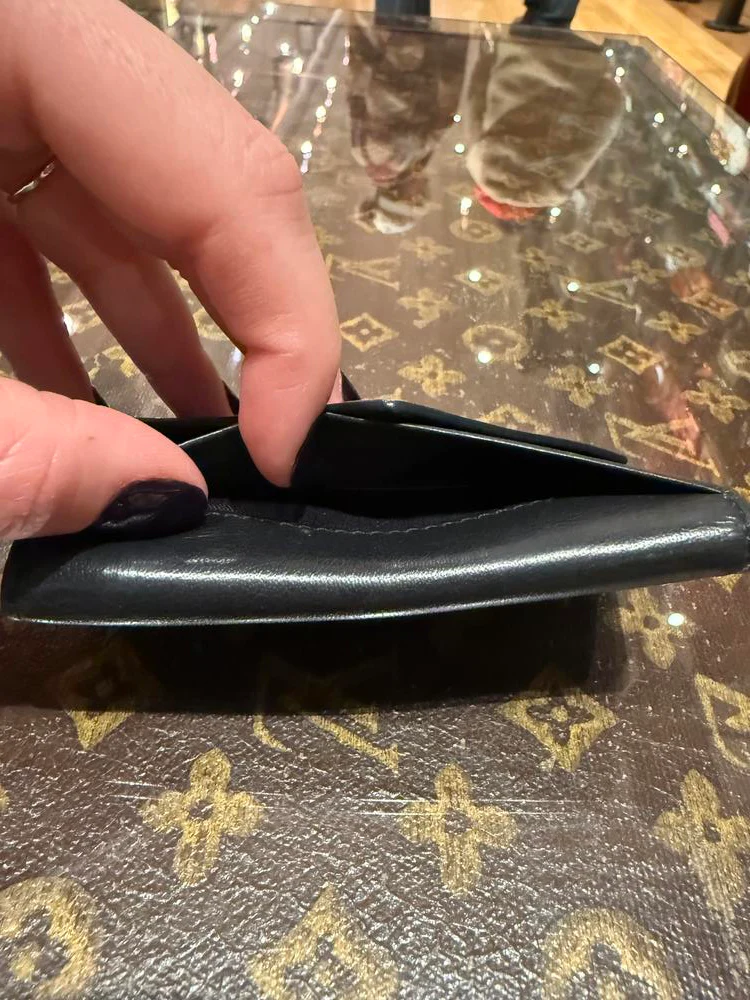 Balenciaga Black Leather Key Wallet - Image 6