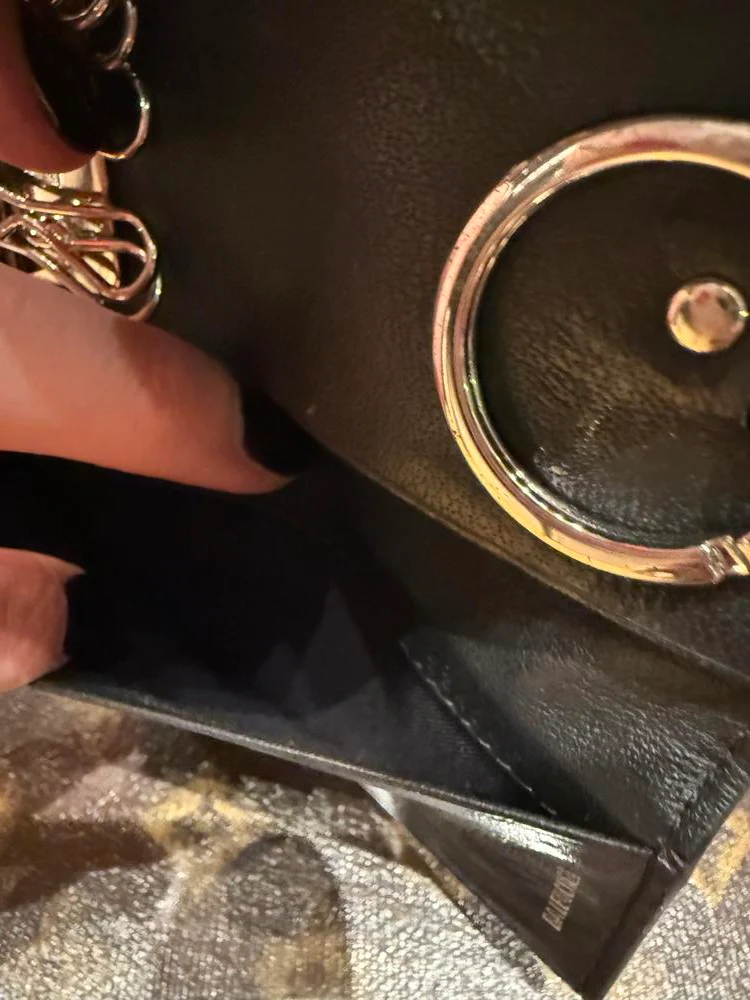 Balenciaga Black Leather Key Wallet - Image 7
