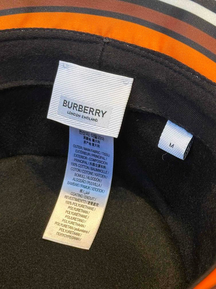 Burberry Coated Canvas Leather-Trim Bucket Hat Brown - Image 6