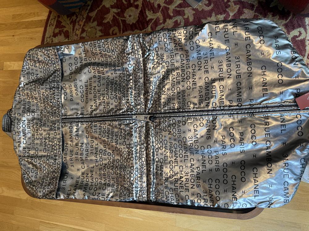 Chanel Y2K Rue Cambon Garment Bag Cover Silver - Image 7