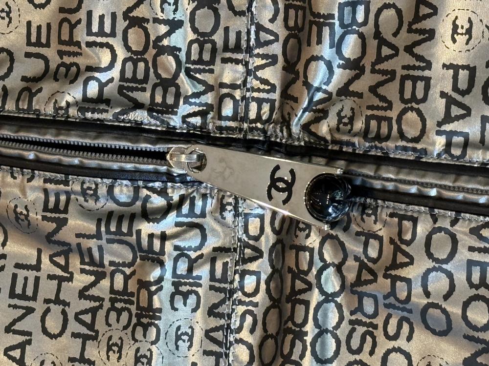 Chanel Y2K Rue Cambon Garment Bag Cover Silver - Image 8