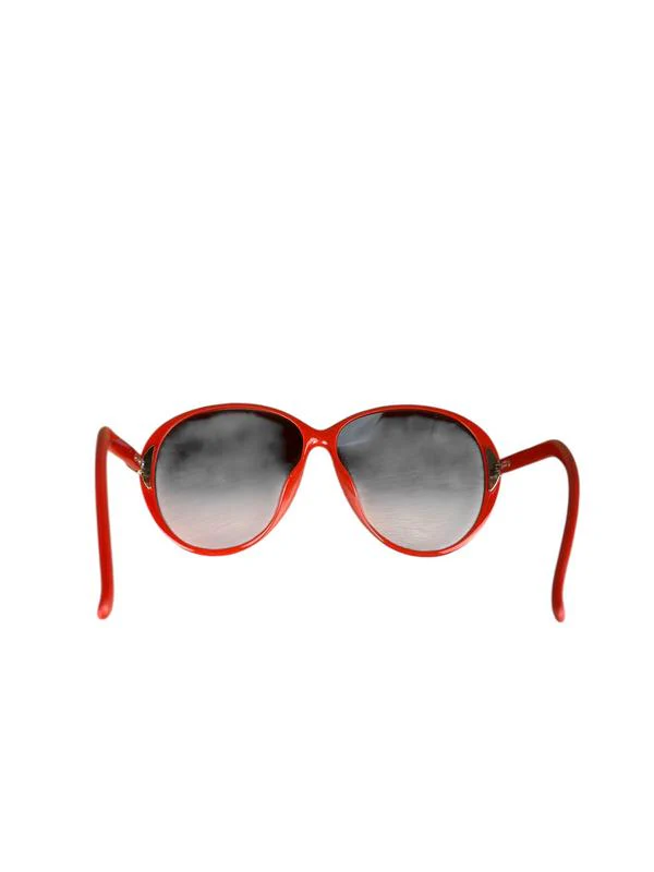 Dior Red Sunglasses With Brown Rim - Image 5