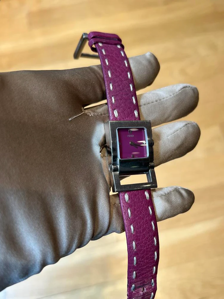 Fendi Magenta Leather 26mm Watch - Image 7