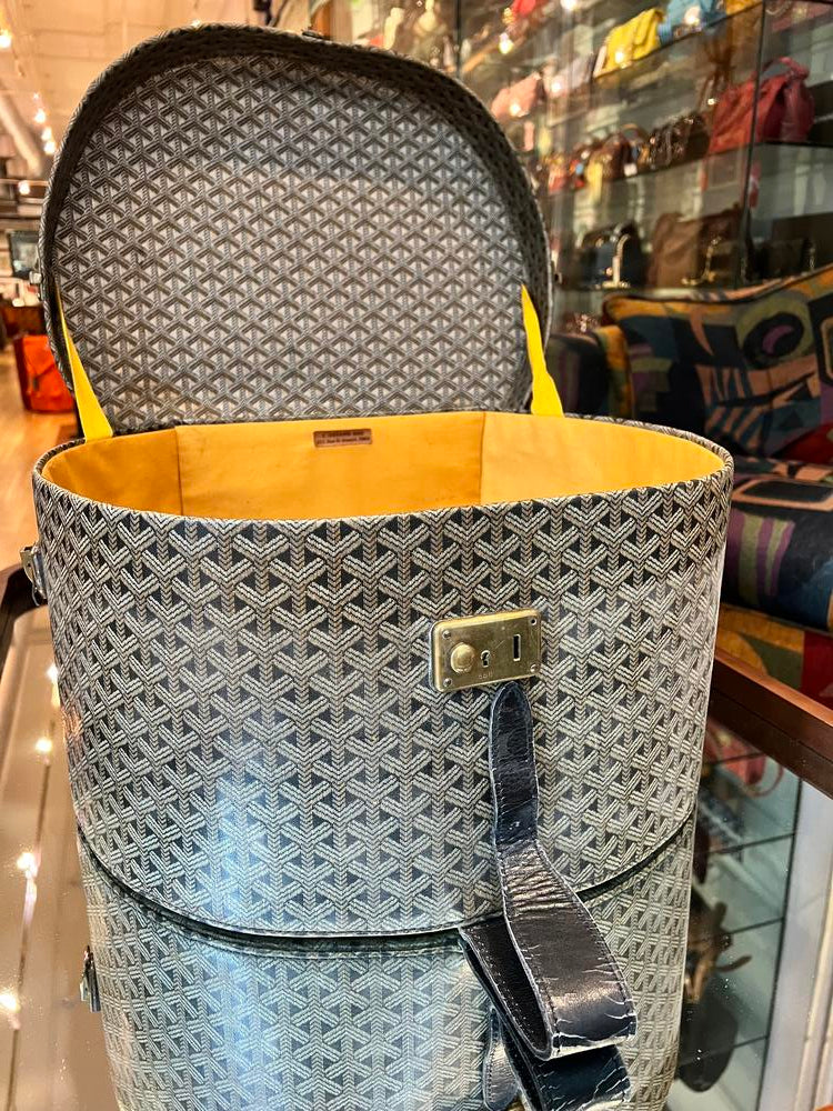 Goyard Vintage Rare Large Boîte Chapeau Hat Box - Image 8
