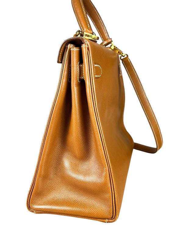 Hermes Kelly 32 Courchevel Camel 1991 - Image 10
