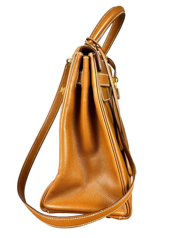 Hermes Kelly 32 Courchevel Camel 1991 - Image 11