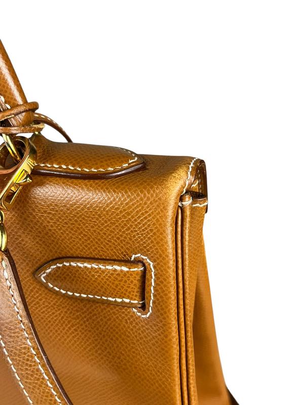 Hermes Kelly 32 Courchevel Camel 1991 - Image 13