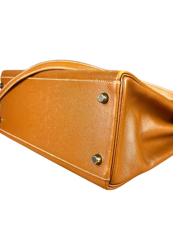 Hermes Kelly 32 Courchevel Camel 1991 - Image 16