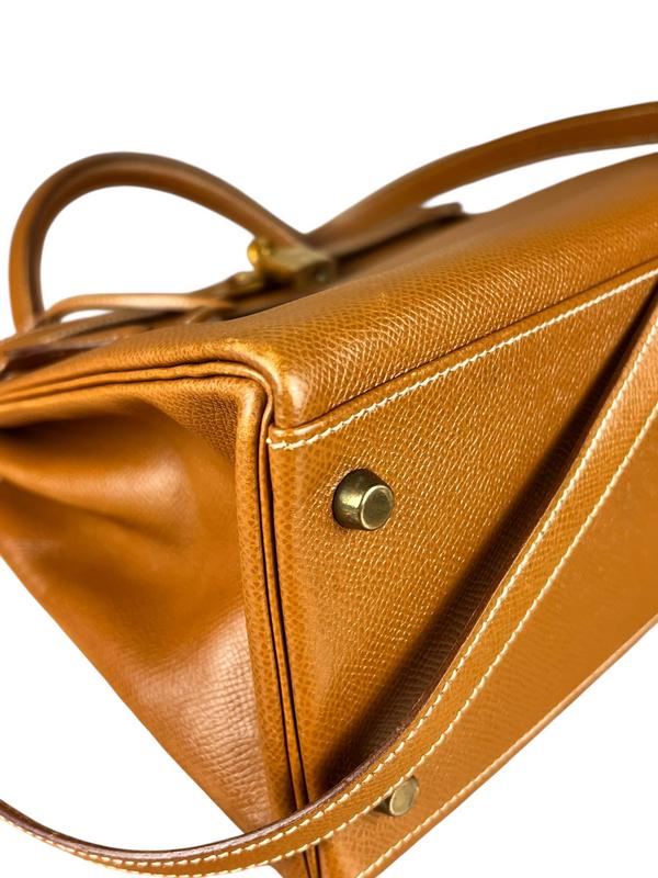 Hermes Kelly 32 Courchevel Camel 1991 - Image 18