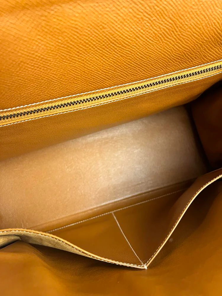 Hermes Kelly 32 Courchevel Camel 1991 - Image 26