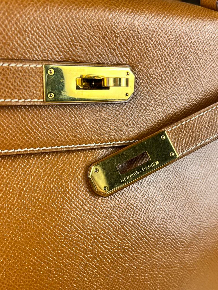 Hermes Kelly 32 Courchevel Camel 1991 - Image 28