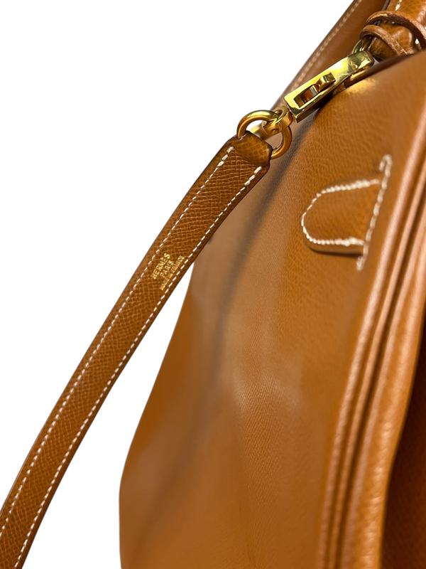 Hermes Kelly 32 Courchevel Camel 1991 - Image 8