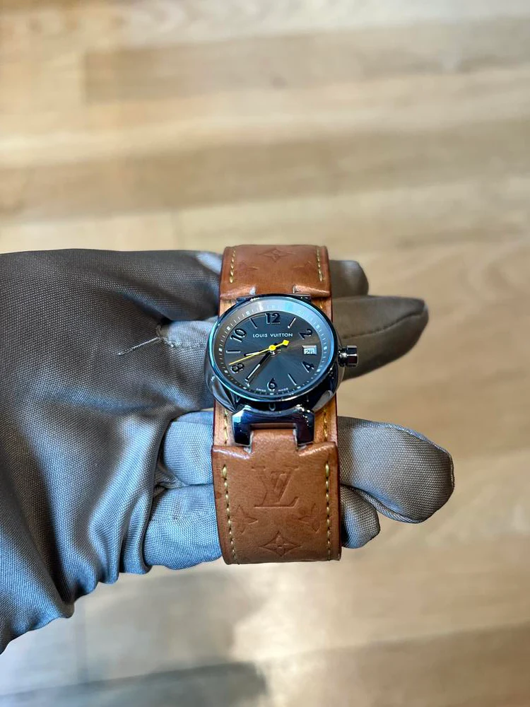 Louis Vuitton Stainless Steel 28mm Tambour Watch - Image 6