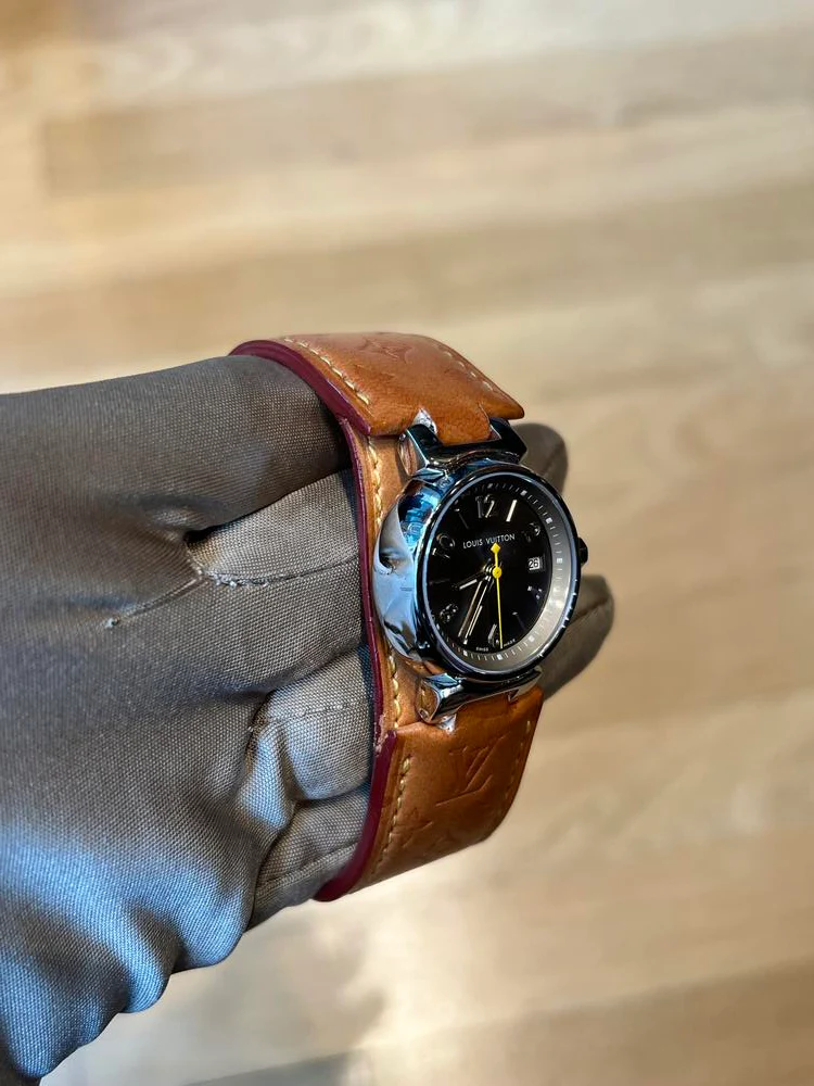 Louis Vuitton Stainless Steel 28mm Tambour Watch - Image 7