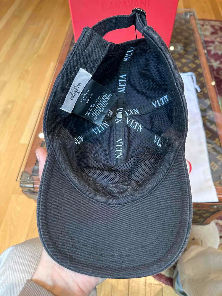Valentino Baseball Hat Black - Image 7