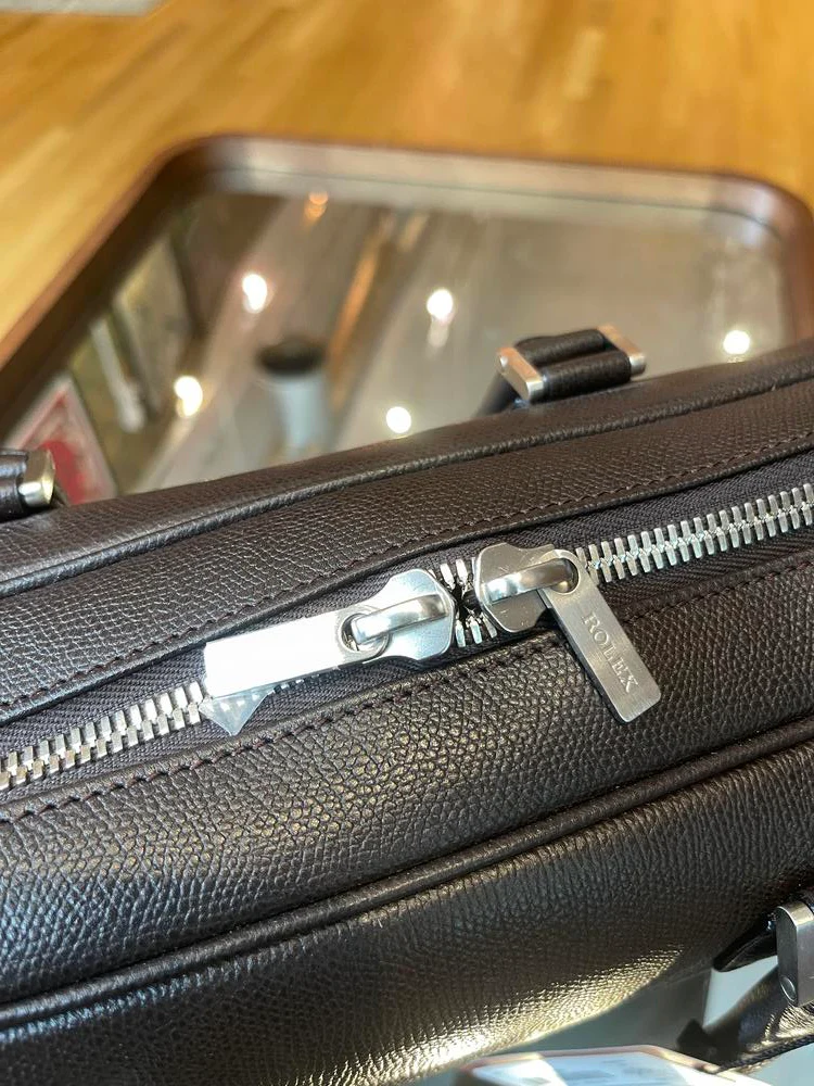 Rolex Briefcase Brown Leather - Image 6